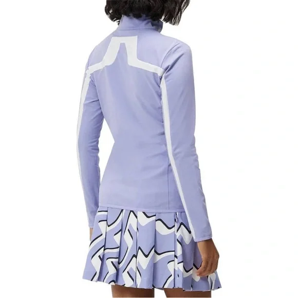 NWT J.Lindeberg Janice Mid Layer Golf Jacket in Lavender - Size Small - Picture 2 of 8